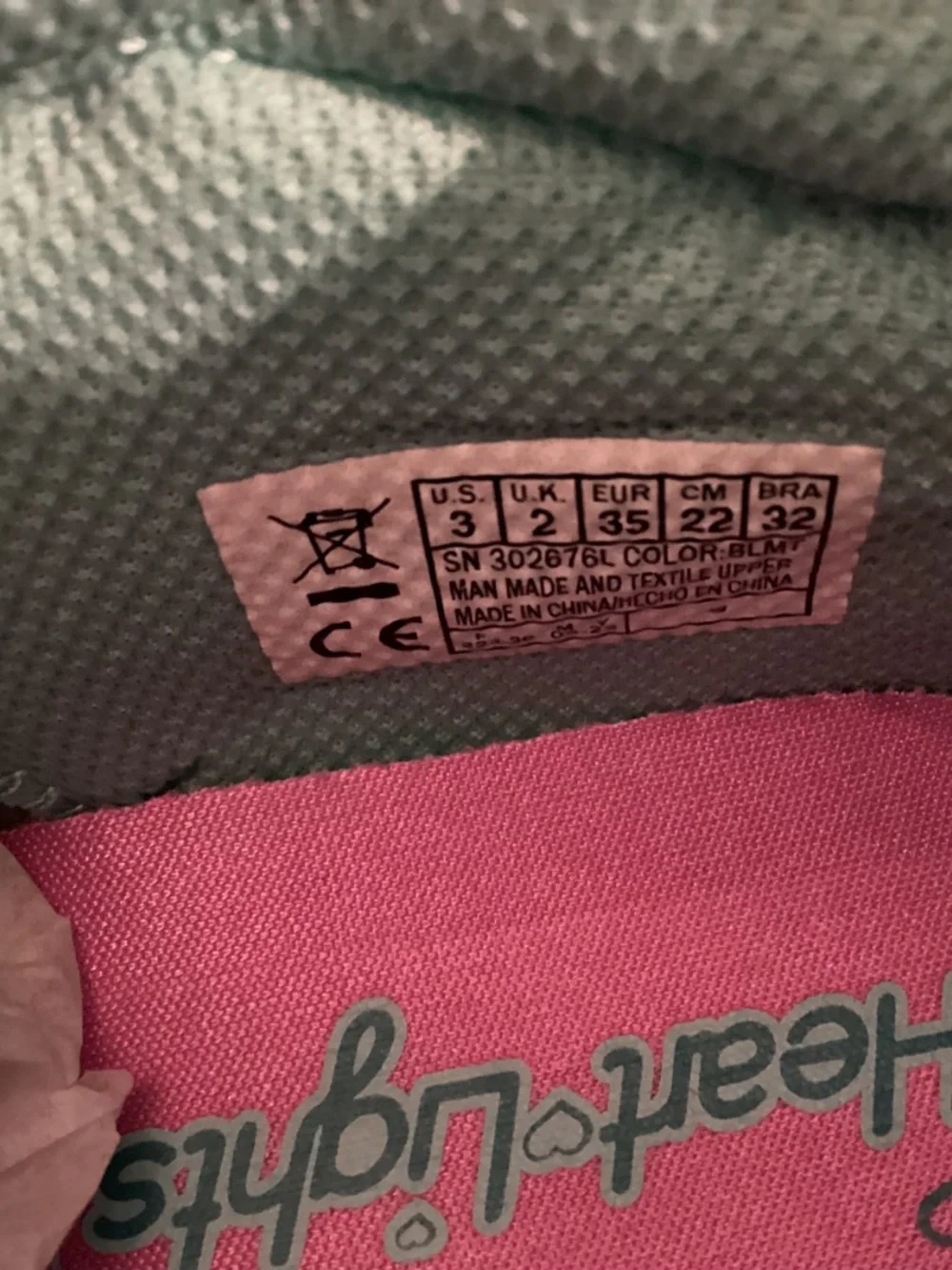 SKECHERS Little Girls Heart Lights Light-Up Adjustable Strap Sneaker